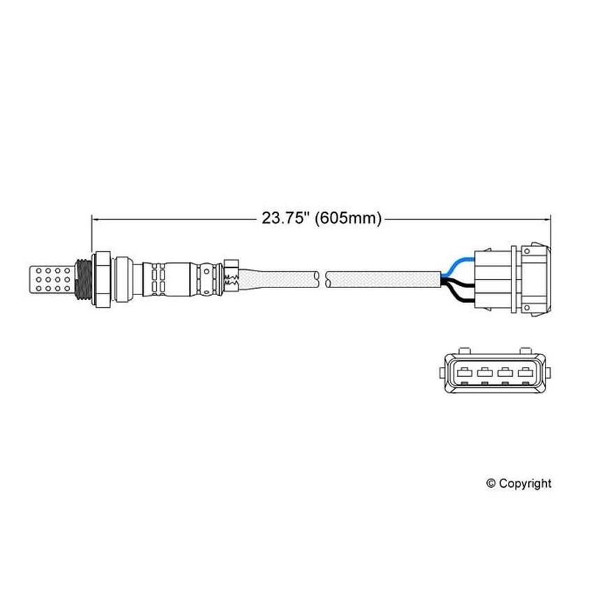 Walker Products 250-23013 Walker Products 250-23013 Oxygen Sensor 3-W Direct Fit Narrow-Band