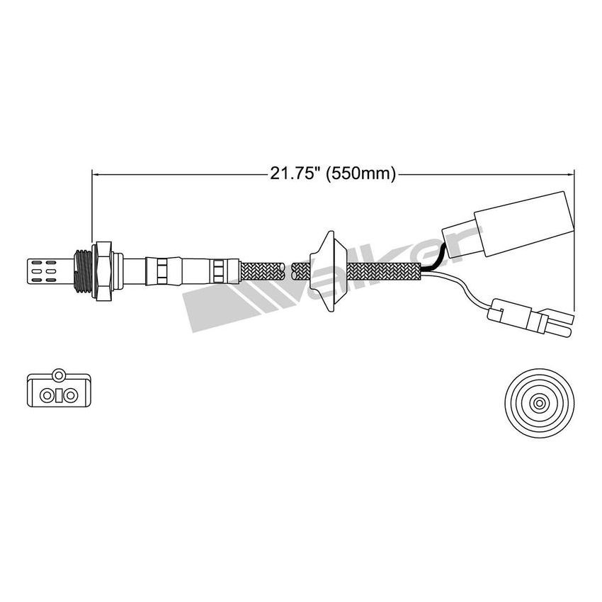 Walker Products 250-23024 Walker Products 250-23024 Oxygen Sensor 3-W Direct Fit Narrow-Band