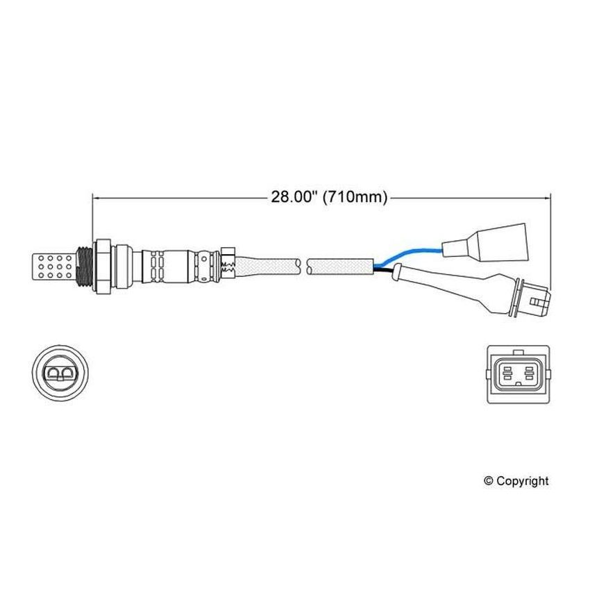 Walker Products 250-23024 Walker Products 250-23024 Oxygen Sensor 3-W Direct Fit Narrow-Band