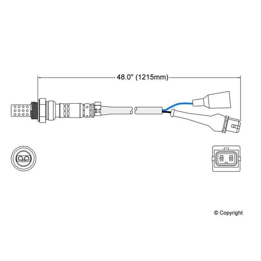 Walker Products 250-23048 Walker Products 250-23048 Oxygen Sensor 3-W Direct Fit Narrow-Band