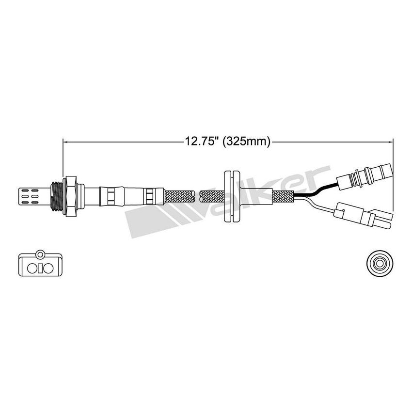Walker Products 250-23067 Walker Products 250-23067 Oxygen Sensor 3-W Direct Fit Narrow-Band