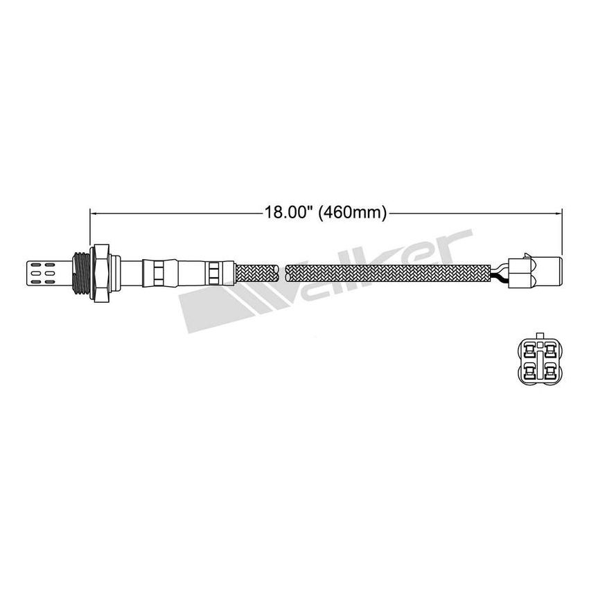 Walker Products 250-23083 Walker Products 250-23083 Oxygen Sensor 3-W Direct Fit Narrow-Band