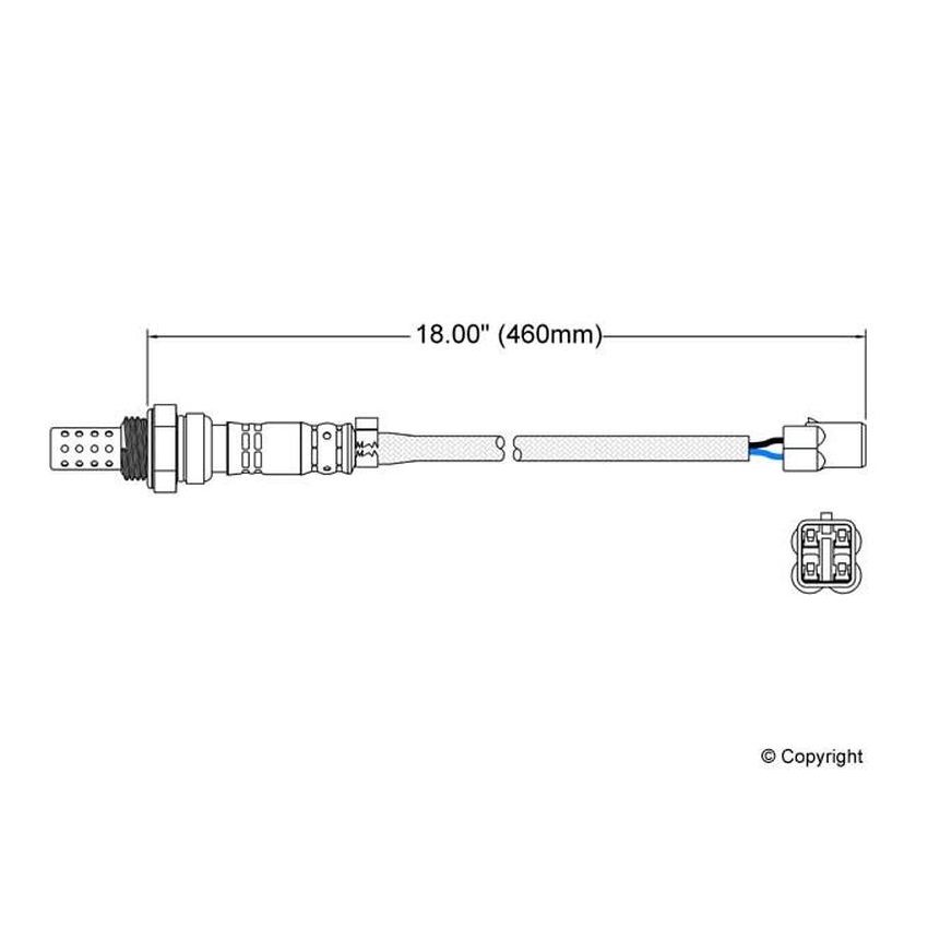 Walker Products 250-23083 Walker Products 250-23083 Oxygen Sensor 3-W Direct Fit Narrow-Band
