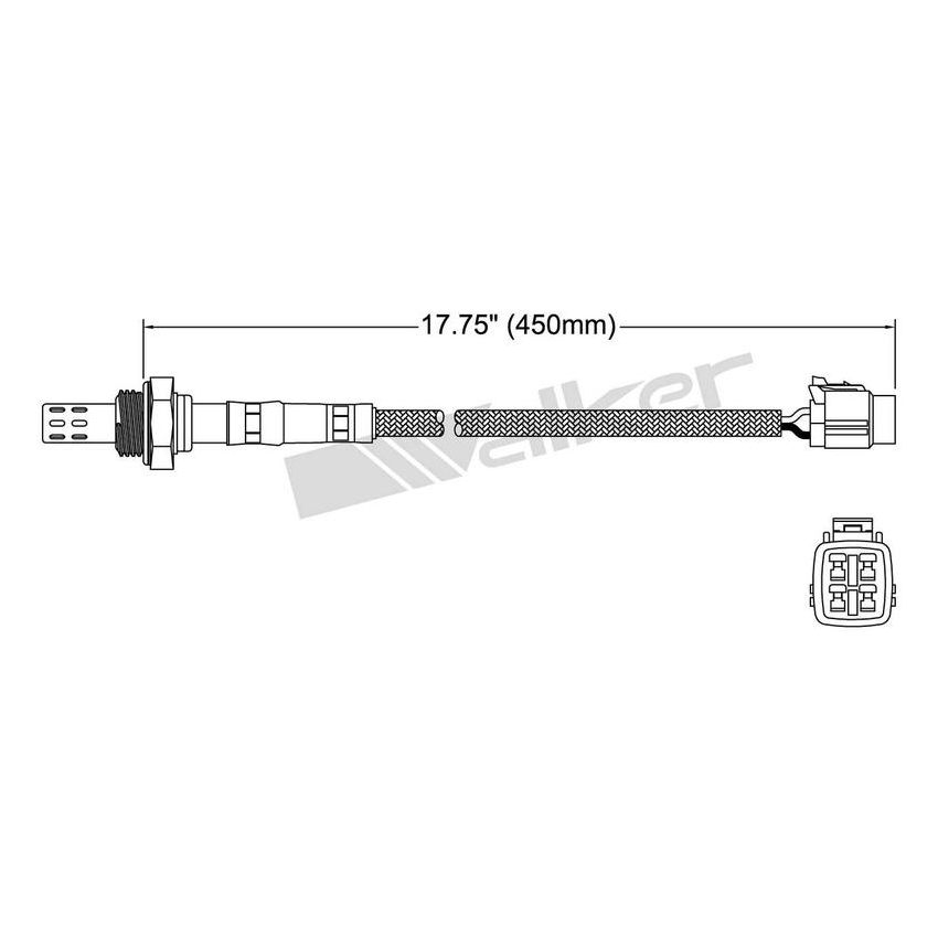 Walker Products 250-23088 Walker Products 250-23088 Oxygen Sensor 3-W Direct Fit Narrow-Band