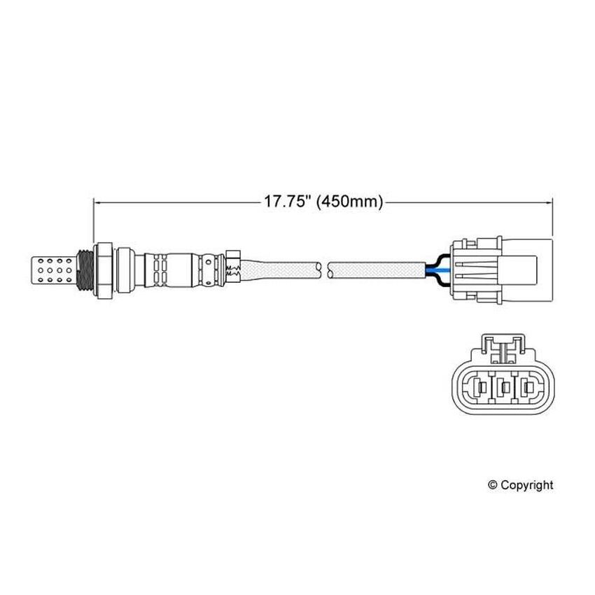 Walker Products 250-23089 Walker Products 250-23089 Oxygen Sensor 3-W Direct Fit Narrow-Band