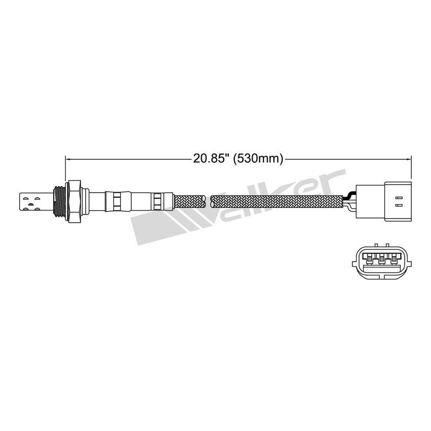 Walker Products 250-23097 Walker Products 250-23097 Oxygen Sensor 3-W Direct Fit Narrow-Band