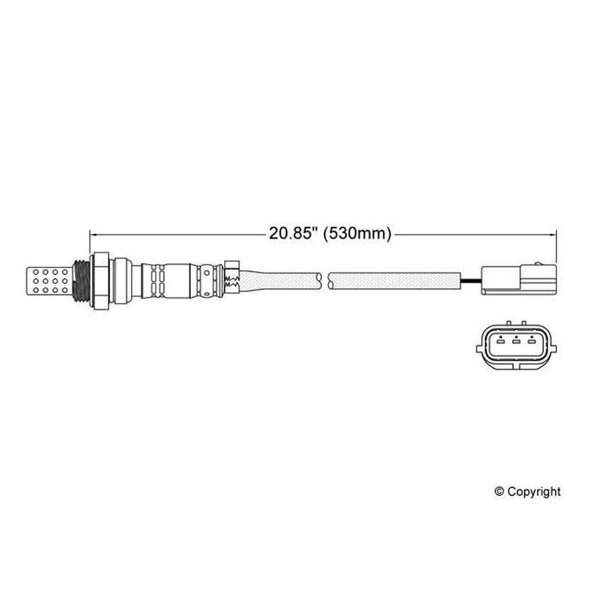 Walker Products 250-23097 Walker Products 250-23097 Oxygen Sensor 3-W Direct Fit Narrow-Band