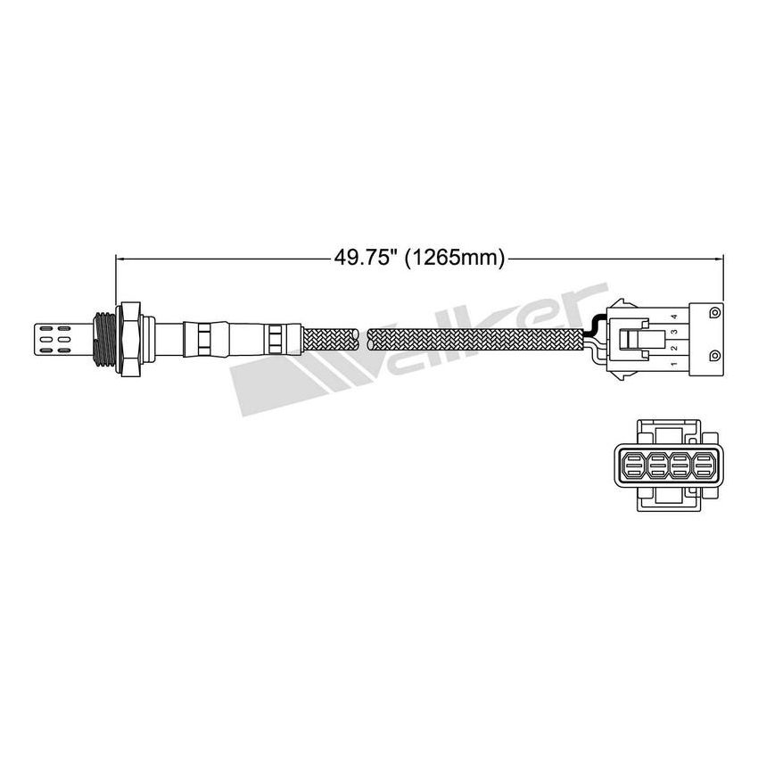 Walker Products 250-23100 Walker Products 250-23100 Oxygen Sensor 3-W Direct Fit Narrow-Band