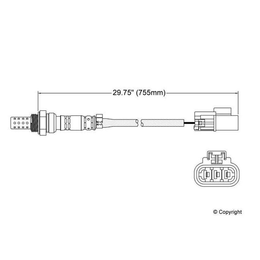 Walker Products 250-23104 Walker Products 250-23104 Oxygen Sensor 3-W Direct Fit Narrow-Band