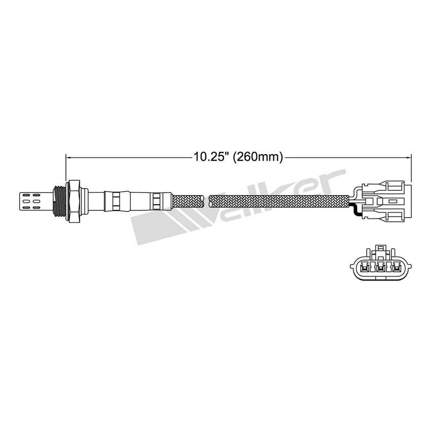 Walker Products 250-23129 Walker Products 250-23129 Oxygen Sensor 3-W Direct Fit Narrow-Band