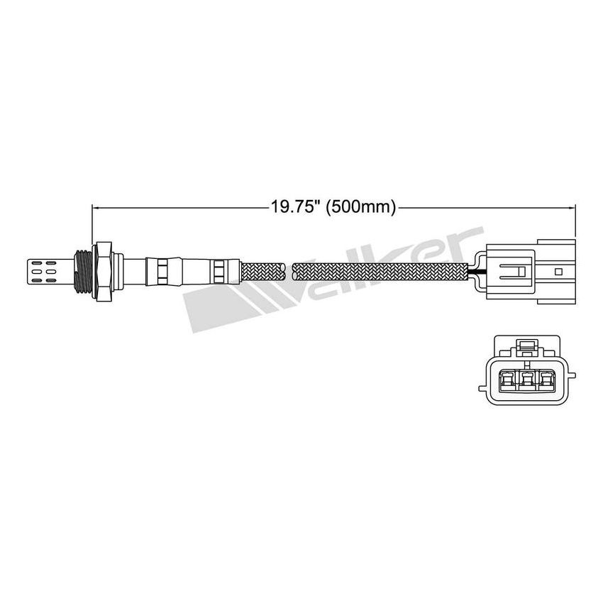 Walker Products 250-23131 Walker Products 250-23131 Oxygen Sensor 3-W Direct Fit Narrow-Band
