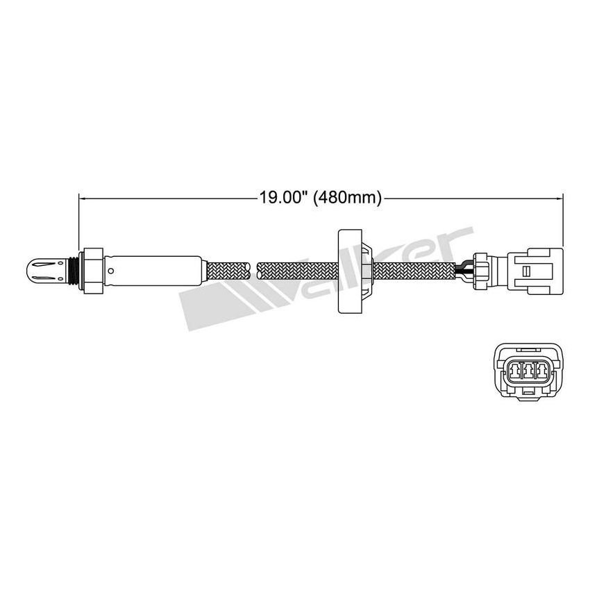Walker Products 250-23505 Walker Products 250-23505 Oxygen Sensor 3-W Titania Narrow-Band