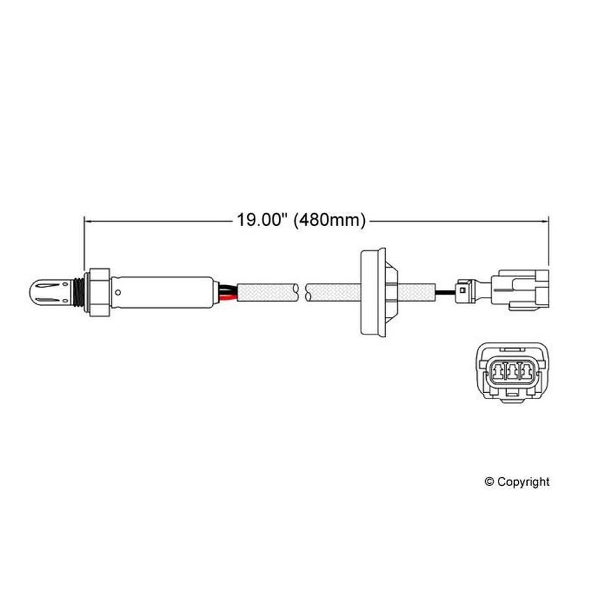 Walker Products 250-23505 Walker Products 250-23505 Oxygen Sensor 3-W Titania Narrow-Band