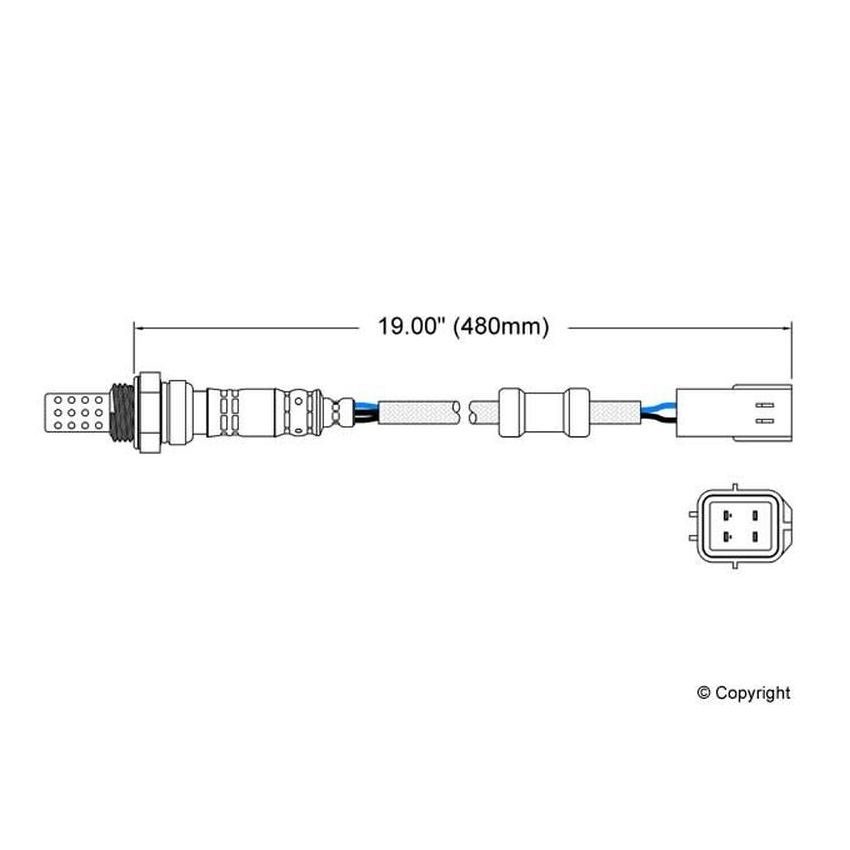 Walker Products 250-24067 Walker Products 250-24067 Oxygen Sensor 4-W Direct Fit Narrow-Band