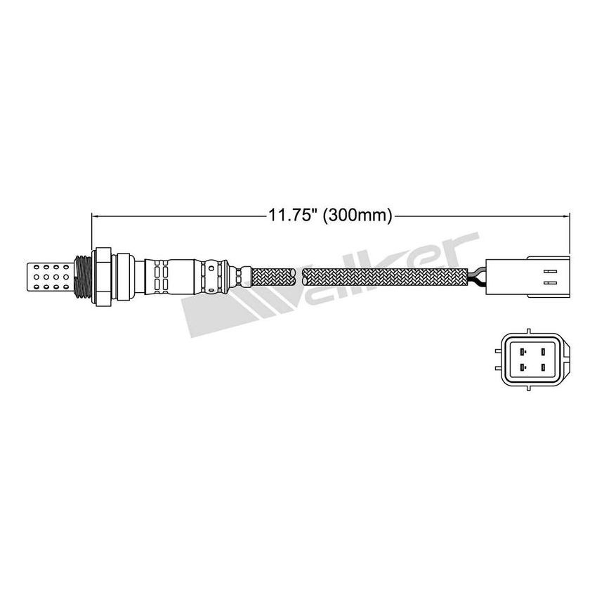 Walker Products 250-24068 Walker Products 250-24068 Oxygen Sensor 4-W Direct Fit Narrow-Band
