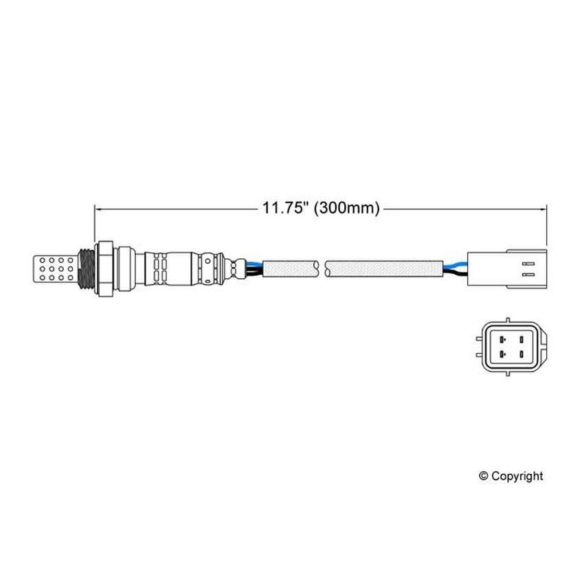 Walker Products 250-24068 Walker Products 250-24068 Oxygen Sensor 4-W Direct Fit Narrow-Band