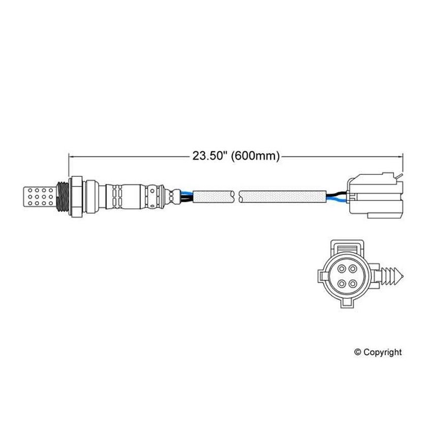 Walker Products 250-24076 Walker Products 250-24076 Oxygen Sensor 4-W Direct Fit Narrow-Band