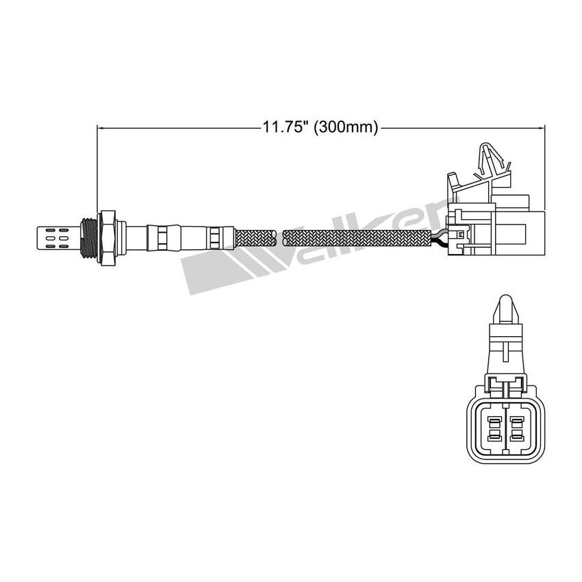 Walker Products 250-24103 Walker Products 250-24103 Oxygen Sensor 4-W Direct Fit Narrow-Band