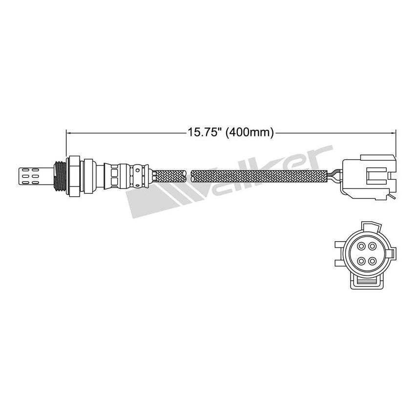 Walker Products 250-24113 Walker Products 250-24113 Oxygen Sensor 4-W Direct Fit Narrow-Band