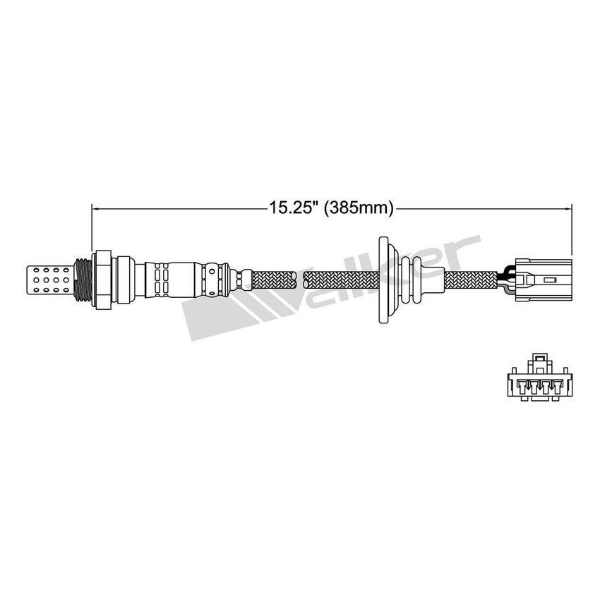 Walker Products 250-24231 Walker Products 250-24231 Oxygen Sensor 4-W Direct Fit Narrow-Band