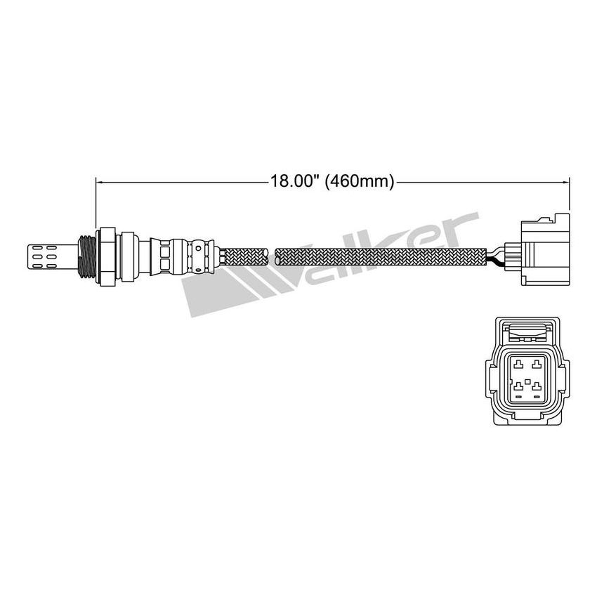 Walker Products 250-24251 Walker Products 250-24251 Oxygen Sensor 4-W Direct Fit Narrow-Band