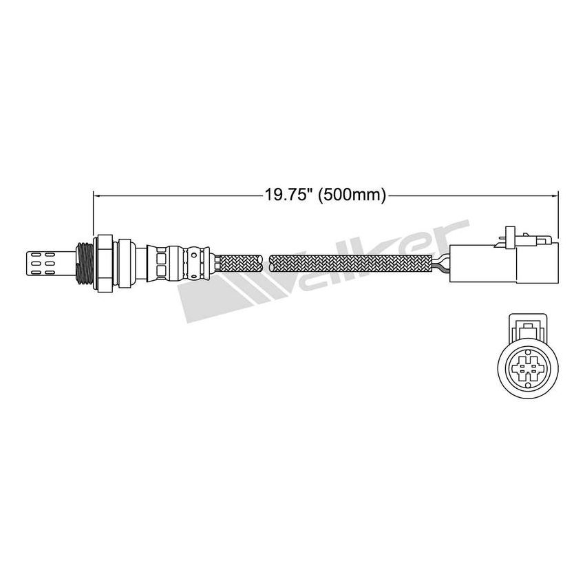 Walker Products 250-24302 Walker Products 250-24302 Oxygen Sensor 4-W Direct Fit Narrow-Band