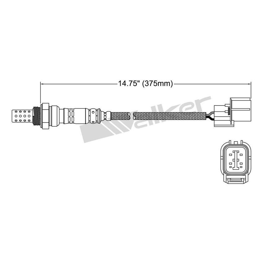 Walker Products 250-24308 Walker Products 250-24308 Oxygen Sensor 4-W Direct Fit Narrow-Band