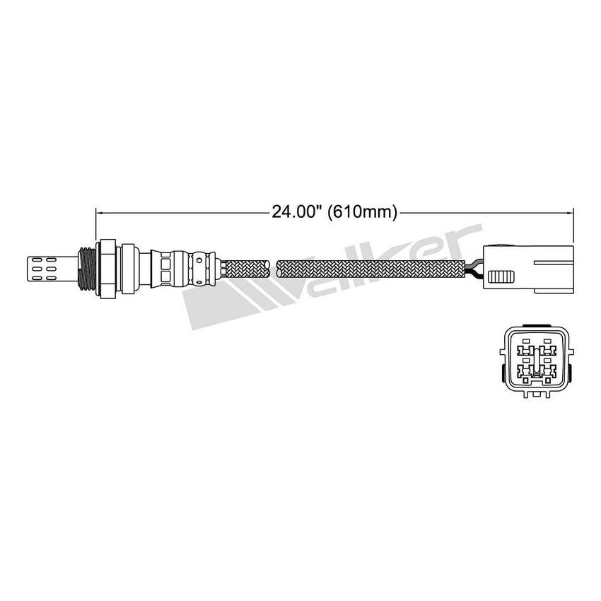 Walker Products 250-24376 Walker Products 250-24376 Oxygen Sensor 4-W Direct Fit Narrow-Band