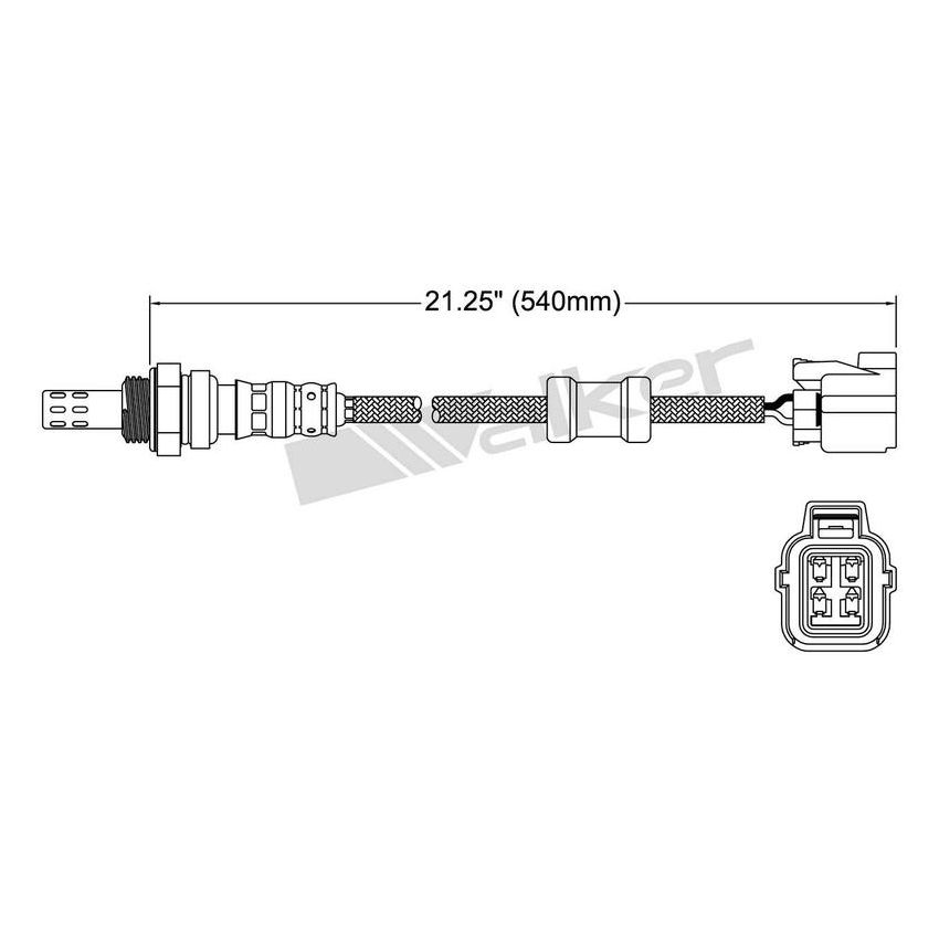 Walker Products 250-24429 Walker Products 250-24429 Oxygen Sensor 4-W Direct Fit Narrow-Band