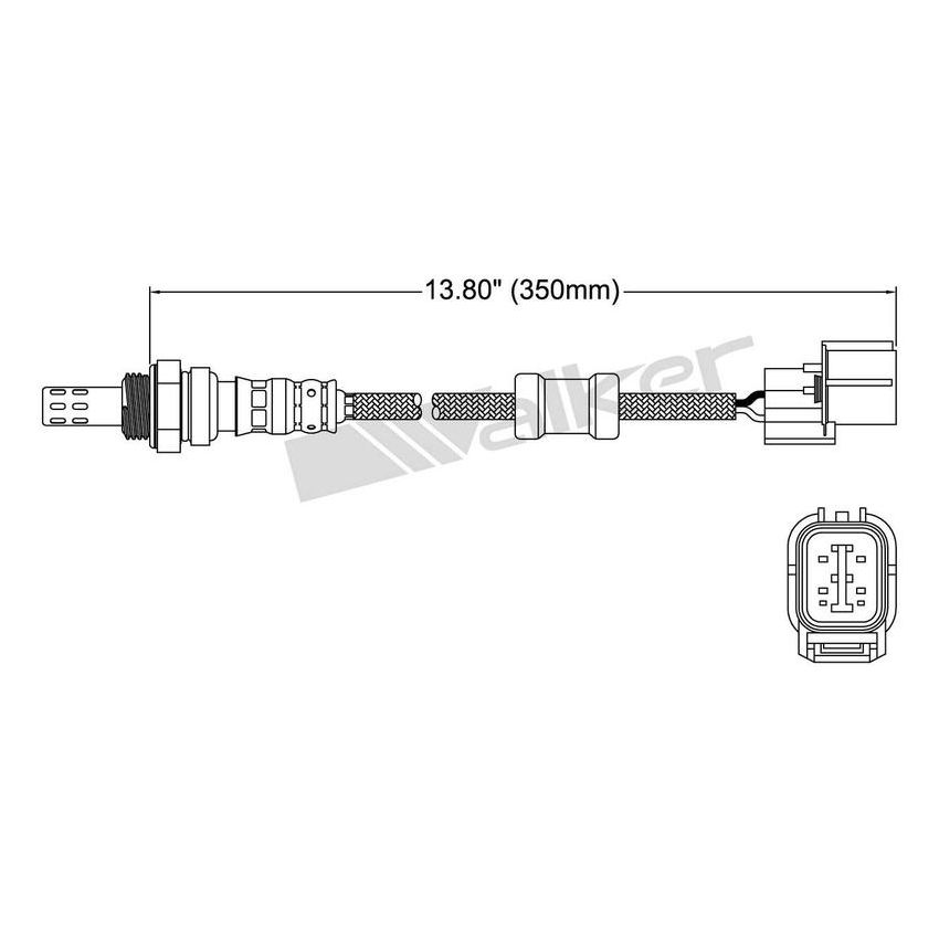 Walker Products 250-24473 Walker Products 250-24473 Oxygen Sensor 4-W Direct Fit Narrow-Band