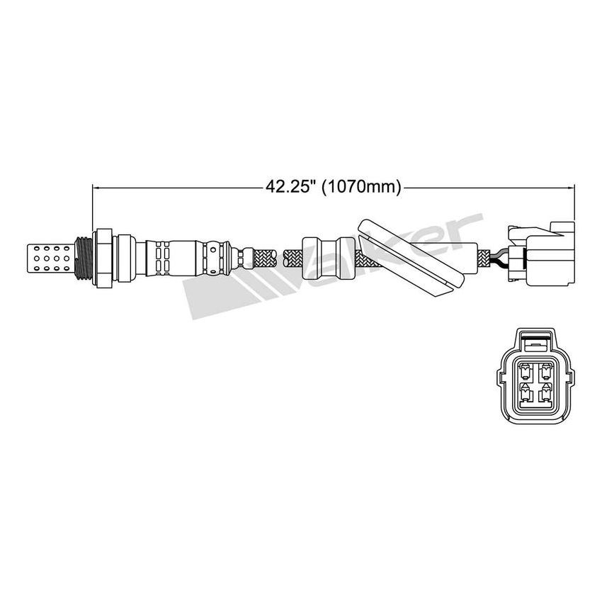 Walker Products 250-24476 Walker Products 250-24476 Oxygen Sensor 4-W Direct Fit Narrow-Band