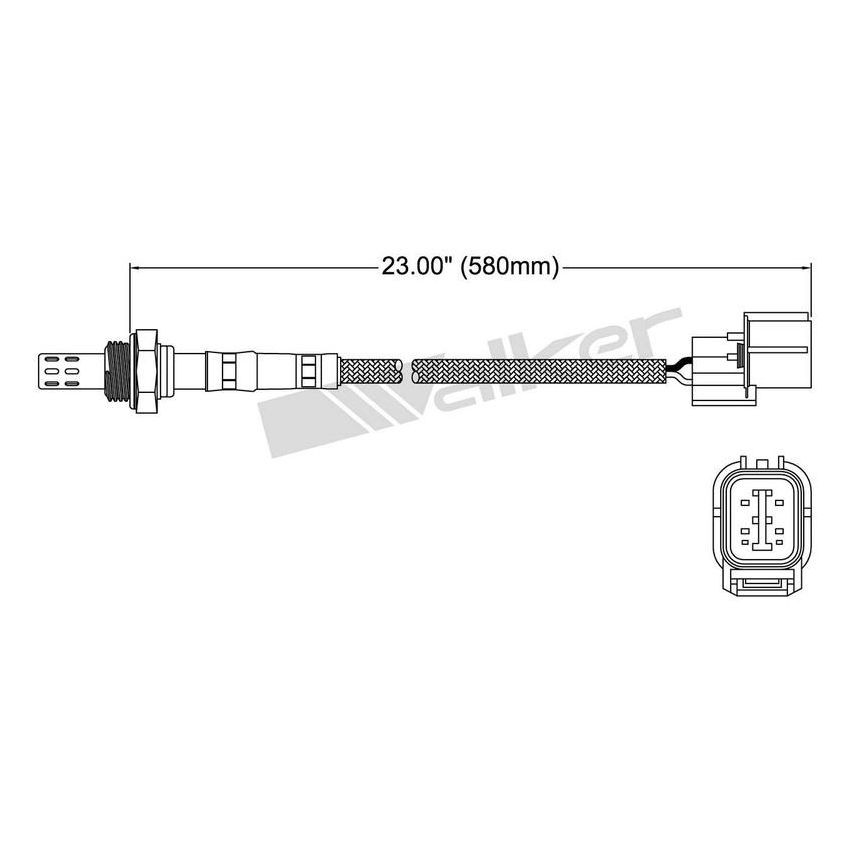 Walker Products 250-24498 Walker Products 250-24498 Oxygen Sensor 4-W Direct Fit Narrow-Band