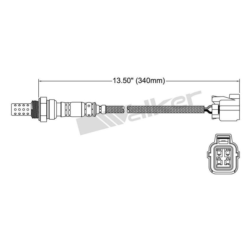 Walker Products 250-24620 Walker Products 250-24620 Oxygen Sensor 4-W Direct Fit Narrow-Band