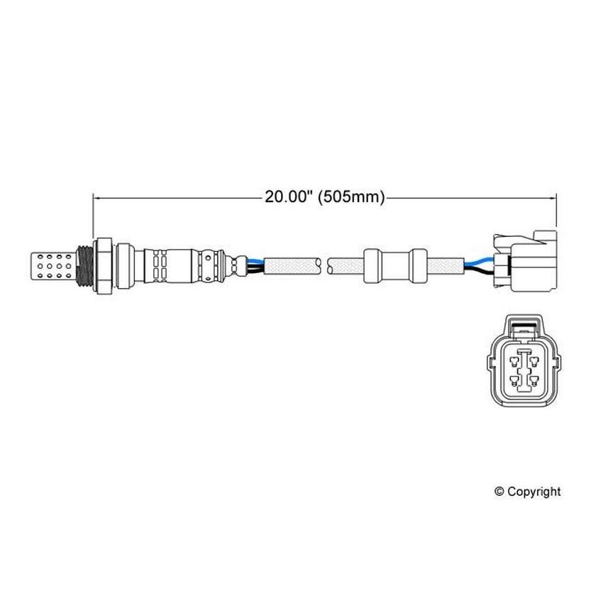 Walker Products 250-24621 Walker Products 250-24621 Oxygen Sensor 4-W Direct Fit Narrow-Band