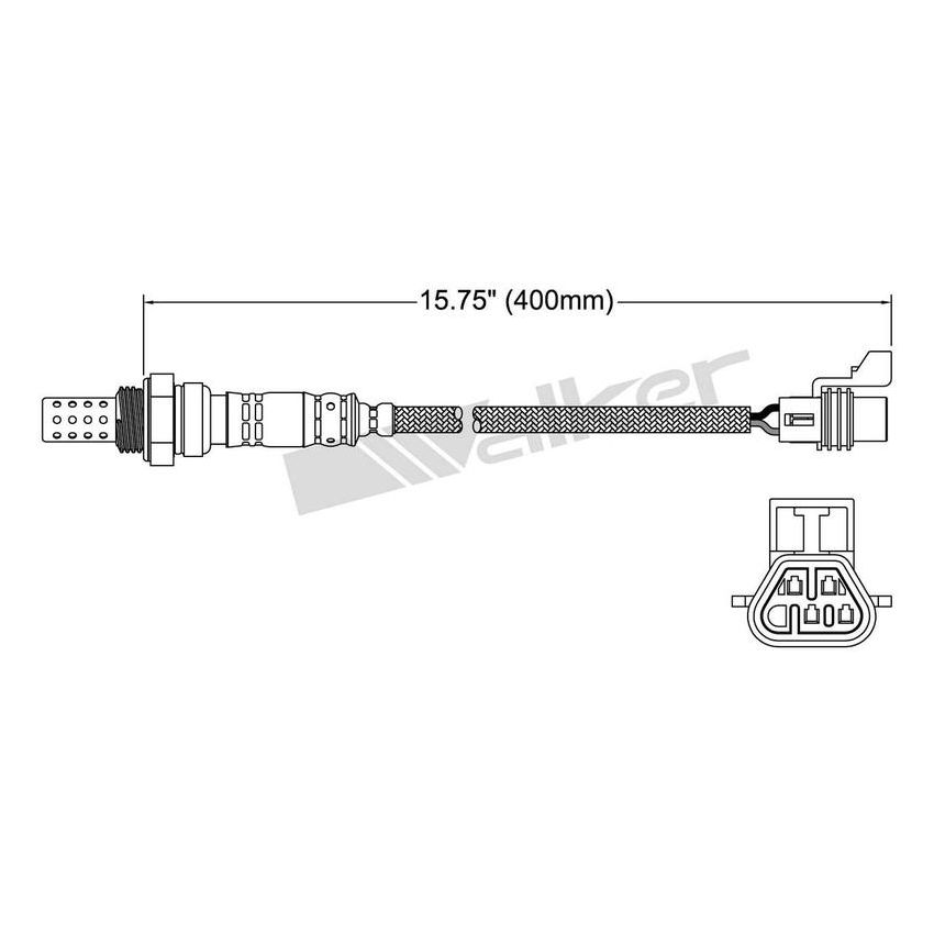 Walker Products 250-24708 Walker Products 250-24708 Oxygen Sensor 4-W Direct Fit Narrow-Band