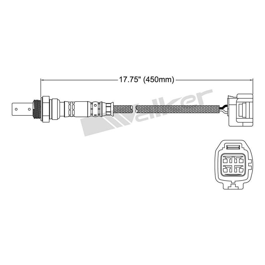 Walker Products 250-54018 Walker Products 250-54018 Oxygen Sensor 4-W Air Fuel Ratio Wide-Band