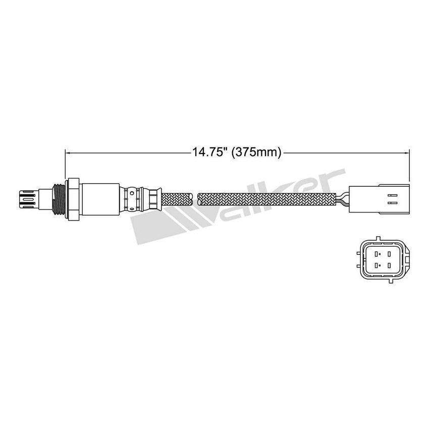Walker Products 250-54035 Walker Products 250-54035 Oxygen Sensor 4-W Air Fuel Ratio Wide-Band