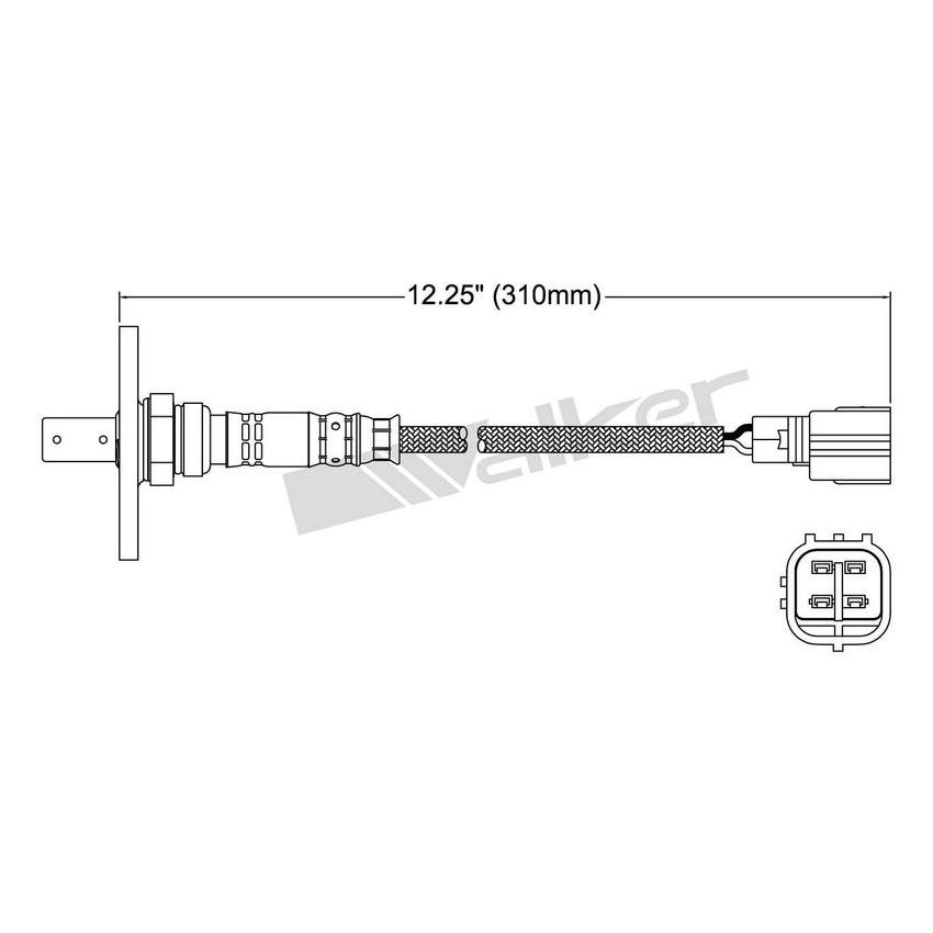 Walker Products 250-54051 Walker Products 250-54051 Oxygen Sensor 4-W Air Fuel Ratio W/Flange