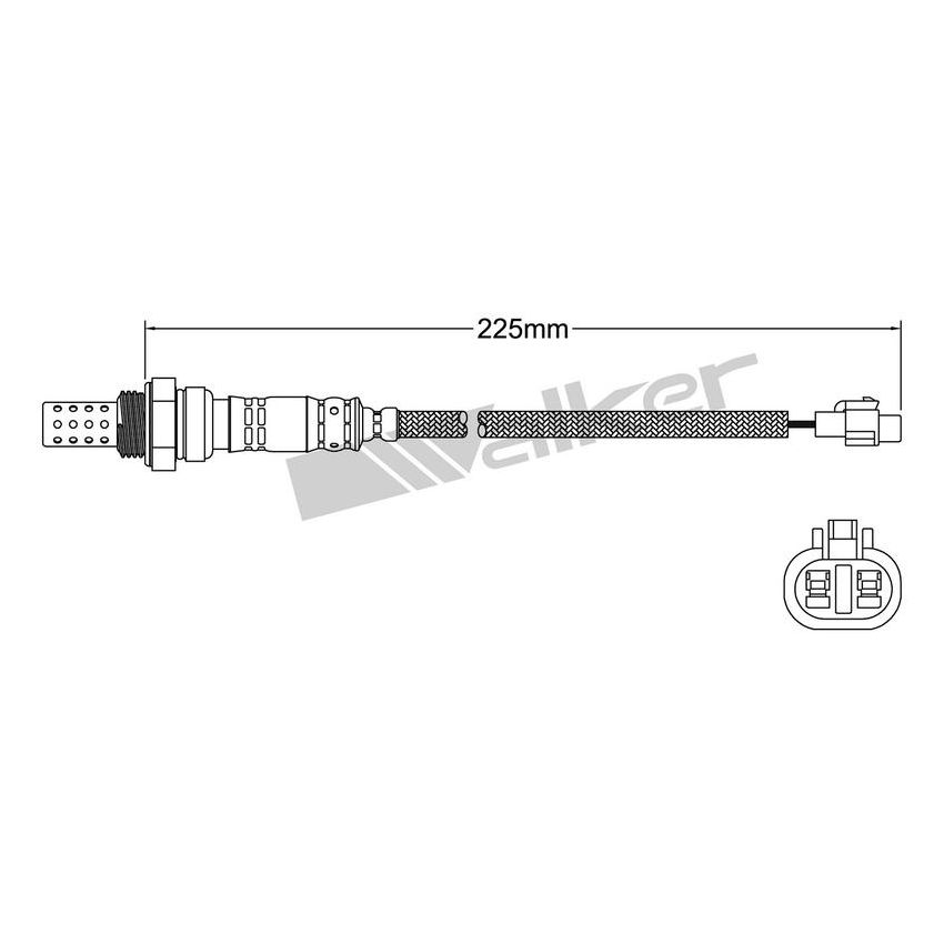 Walker Products 932-12001 Walker Products 932-12001 Oxygen Sensor 2-W Direct Fit Narrow-Band
