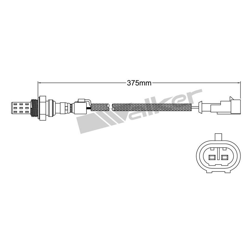 Walker Products 932-12003 Walker Products 932-12003 Oxygen Sensor 2-W Direct Fit Narrow-Band