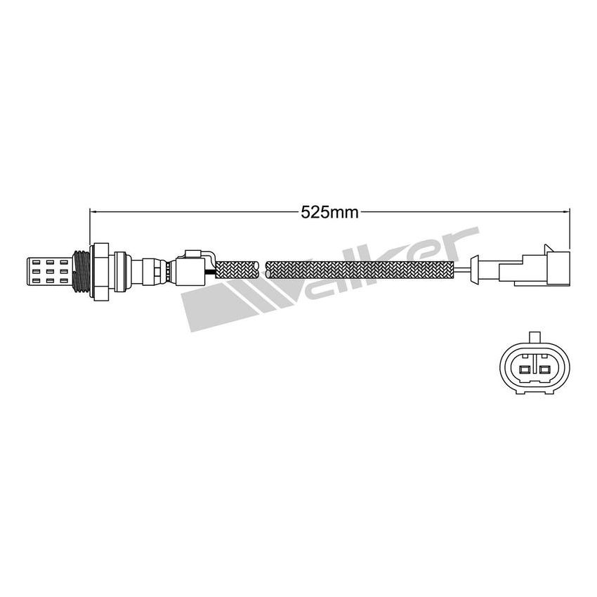 Walker Products 932-12004 Walker Products 932-12004 Oxygen Sensor 2-W Direct Fit Narrow-Band