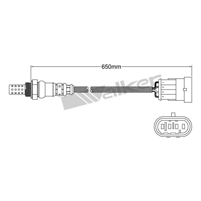 Walker Products 932-14060 Walker Products 932-14060 Oxygen Sensor 4-W Direct Fit Narrow-Band
