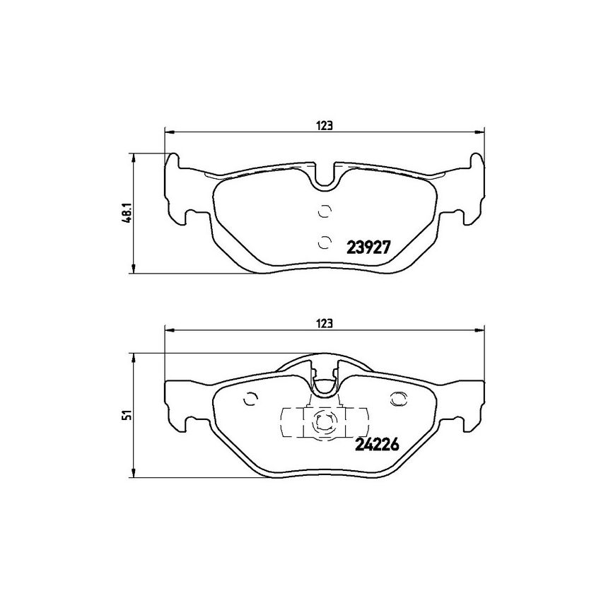 Brembo KT04043 Brembo low-met brake pad and UV coated vented  brake disc kit