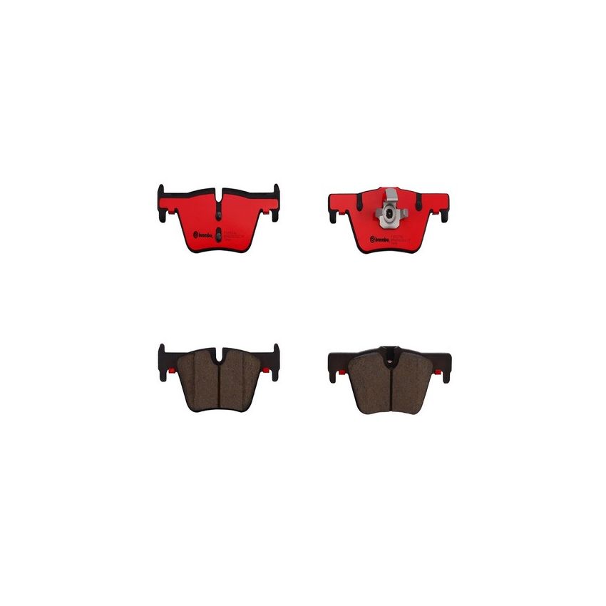 Brembo KT00B13 Brembo ceramic brake pad and UV coated vented  brake disc kit