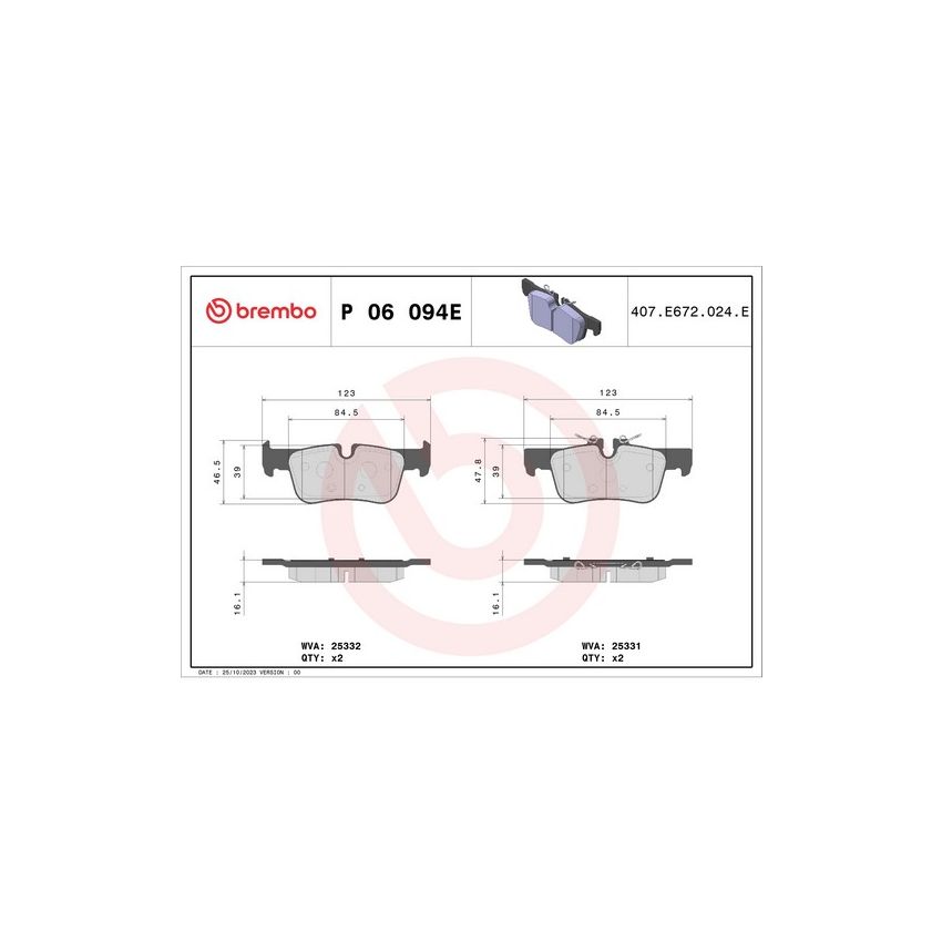 Brembo KT08012 Beyond EV Kit Disc-Pad