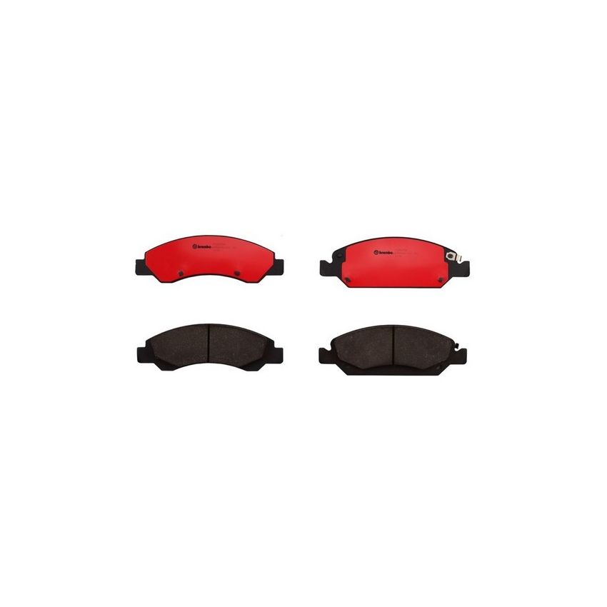 Brembo KT00676 Brembo ceramic brake pad and UV coated vented  brake disc kit