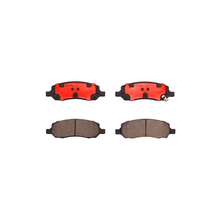 Brembo KT00930 Brembo ceramic brake pad and UV coated solid  brake disc kit