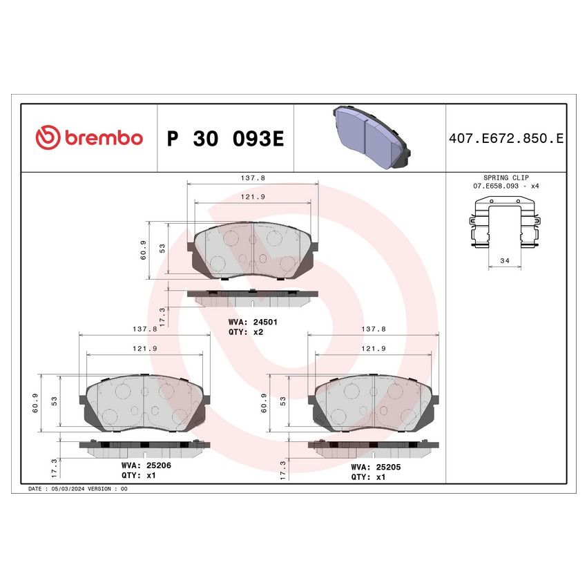 Brembo KT08014 Beyond EV Kit Disc-Pad