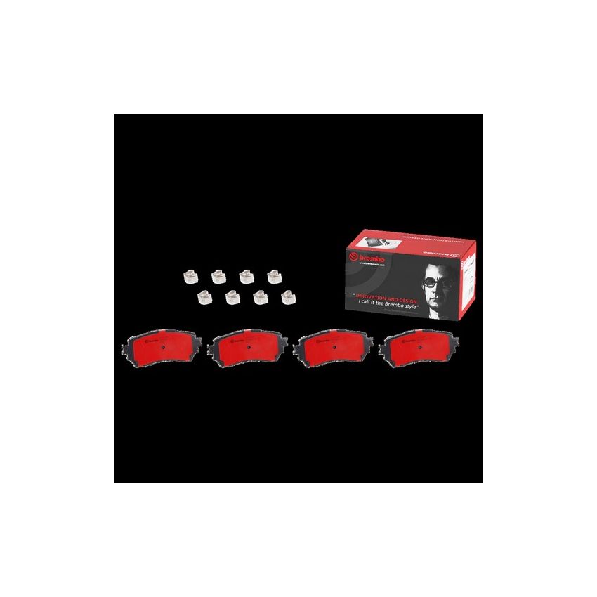 Brembo KT00954 Brembo ceramic brake pad and UV coated vented  brake disc kit