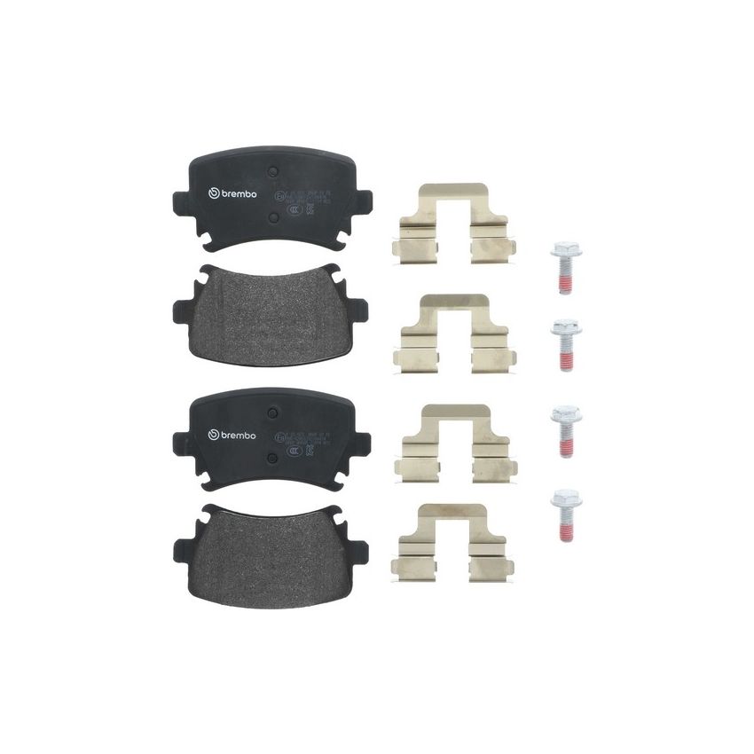 Brembo KT04239 Brembo low-met brake pad and UV coated PVT  brake disc kit
